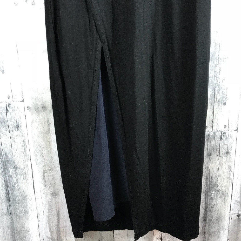 All Saints Black & Navy Carine Dress Sz 10 NWOT - Picture 5 of 8